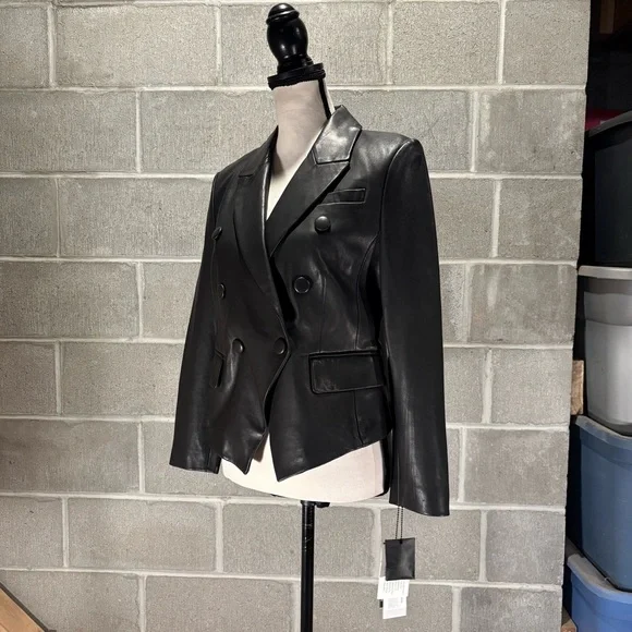 Bagatelle.City genuine leather blazer jacket. - Picture 5 of 13